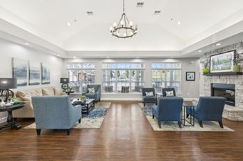 Resident Lounge with fireplace